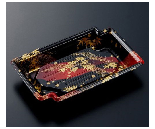 刺身・鮮魚容器 CFかく鉢 17-11 竹霞R-BK 身 1200枚画像