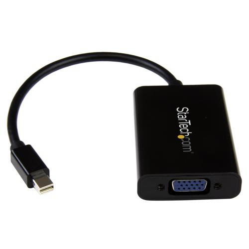 Mini DisplayPort-VGA変換ｱﾀﾞﾌﾟﾀ 2chｵｰﾃﾞｨｵ ﾌﾞﾗｯｸ 1個