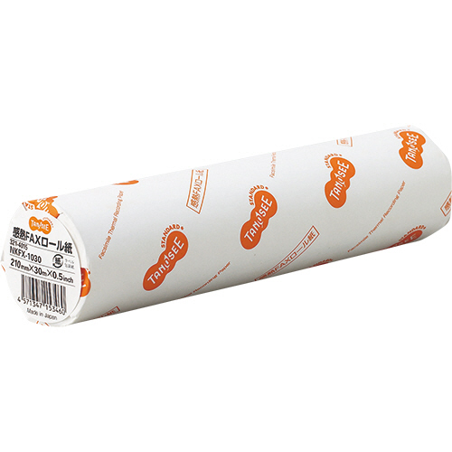 感熱FAXﾛｰﾙ紙 A4 幅210mm×長さ30m 芯内径0.5ｲﾝﾁ 表発色 1本画像