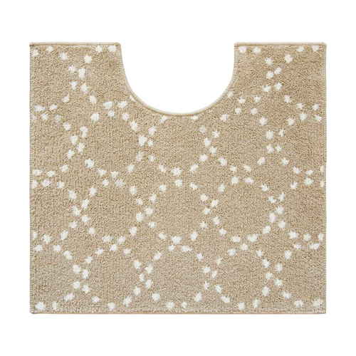 ナチュラルトイレマット 55×60cm （柄） ベージュ画像