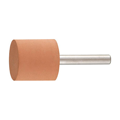 高耐久ｺﾞﾑ軸付砥石 Φ25×幅25×軸6 #600 1ﾊﾟｯｸ(5本)画像