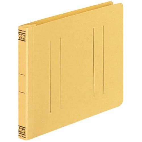 フラットファイルＶ樹脂とじ具　Ｂ６横　黄　１０冊画像