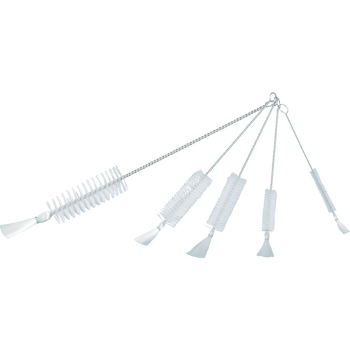 理化学ﾌﾞﾗｼ 注射器用 ﾅｲﾛﾝ毛 ｽﾃﾝﾚｽ柄1cc用 1本画像