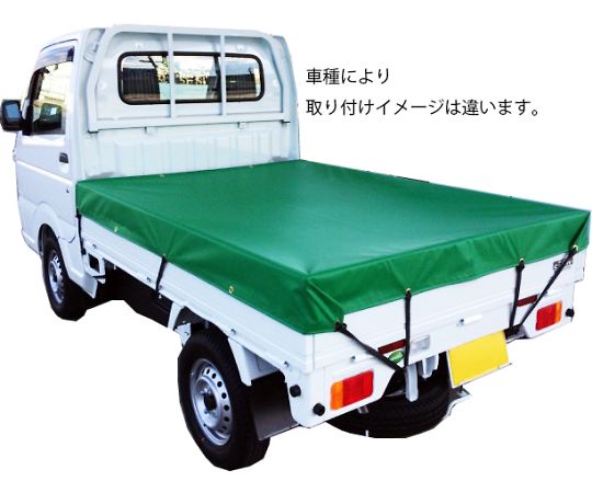 シートマン　ターポリントラックシート　1tトラック用　グリーン画像