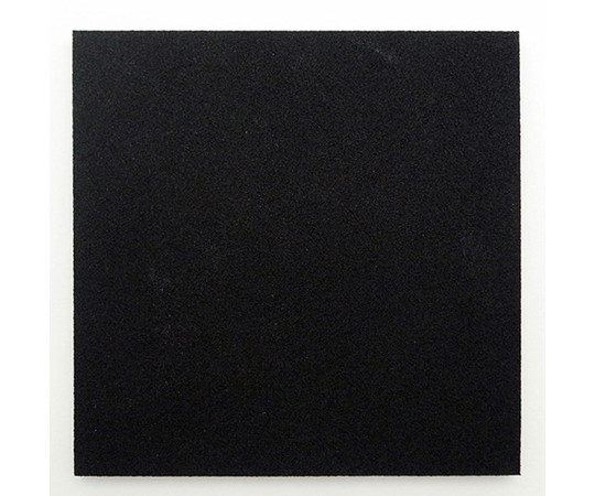 EPDMゴムスポンジ　グリップ　縦10cm×横10cm×厚み5mm 黒いエッジが施された厚みのあるスポンジが真上から見える状態