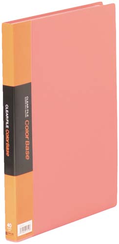 カラーベース固定式　Ａ４縦４０ポケット　赤画像