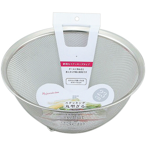 SUIｸﾞｰﾄ ｽﾀｯｷﾝｸﾞ丸型ざる 23cm 1個画像