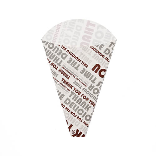 HEIKO クレープ三角袋 デリシャスタイム ブラウン 100枚画像