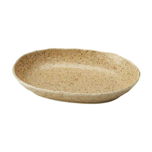 カレー皿 23cm 楕円 黄伊羅保 皿 食器 陶器 美濃焼画像