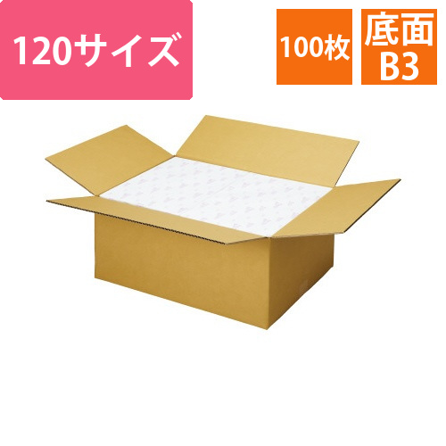 宅配用ダンボール　3辺計120cm　B3　100枚画像