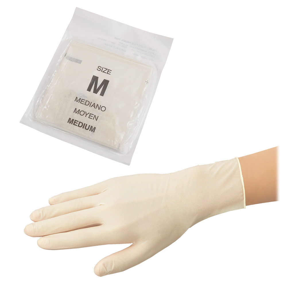 アズラボ滅菌手袋（パウダーフリー） ラテックス M 1箱（1双×50袋入）画像