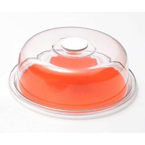 製菓・製パン用品 MT-1194 クリアラブリーハット 丸ケーキ大 オレンジ画像