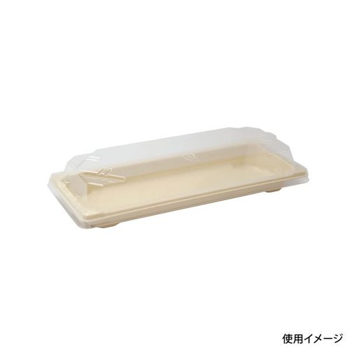 BB寿司容器 S-巻き ラミ パックスタイル 透明なパックに収められ、巻き寿司が綺麗に整列している様子
