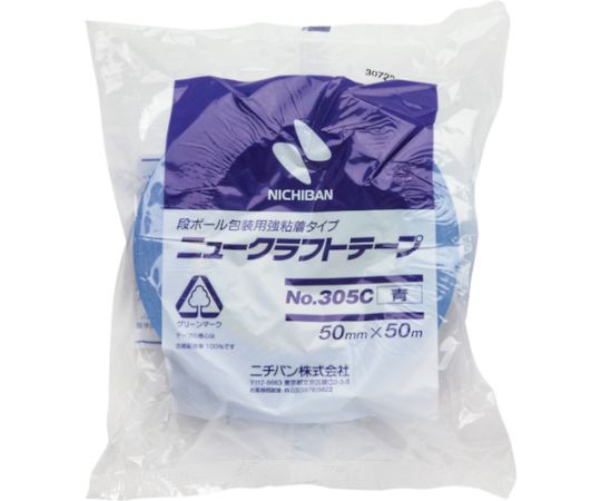 ニュークラフトテープNo.305C青　50mmX50m画像