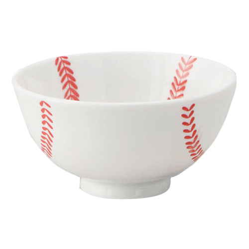 茶碗 野球ボール ベースボール 飯碗 子供用 磁器画像