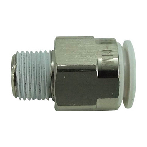 ﾀｯﾁｺﾈｸﾀｰﾌｧｲﾌﾞ ﾒｲﾙｺﾈｸﾀｰ W(白)8mm･R1/8 1個画像