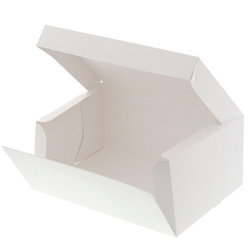 ｻｲﾄﾞｵｰﾌﾟﾝｹｰｷ箱 4号 白 ﾎﾟｹｯﾄ付 1ｾｯﾄ(200枚:10枚×20ﾊﾟｯｸ)画像