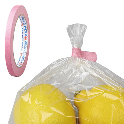 手で切れるバッグシーリングテープ紙　ピンク　２０巻