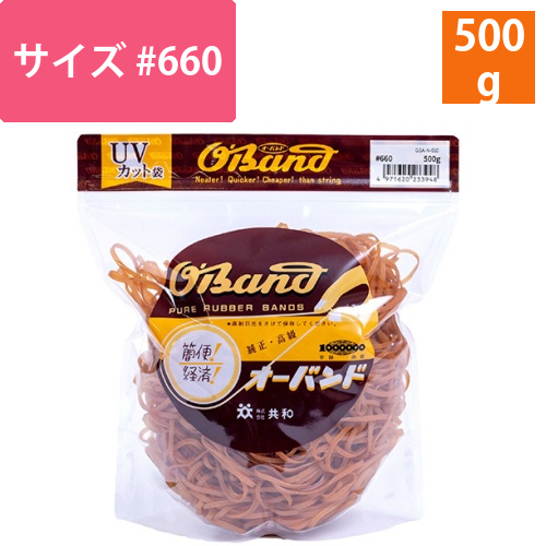 オーバンド　#660　内径165mm　500g入　透明袋　1袋画像
