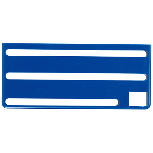 HACCP庖丁差用ｶﾗｰﾌﾟﾚｰﾄ B(横)ﾀｲﾌﾟ ﾌﾞﾙｰ 1枚画像