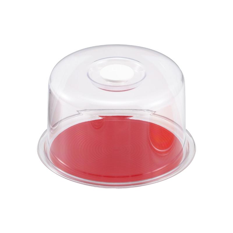 製菓・製パン用品 MT-4917 深型クリアラブリーハット 中 レッド画像