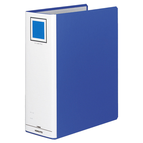 Rﾁｭｰﾌﾞﾌｧｲﾙ 片開き A4ﾀﾃ 730枚収容 73mmとじ 背幅108mm 青 1ｾｯﾄ(4冊)画像