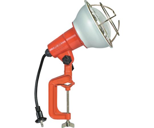 防雨型作業灯 リフレクターランプ200W 100V電線0.3m バイス付画像
