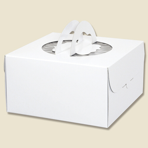 手提げｹｰｷ箱 ﾃﾞｺﾎﾜｲﾄ 6寸 1ｾｯﾄ(100枚:10枚×10ﾊﾟｯｸ)画像