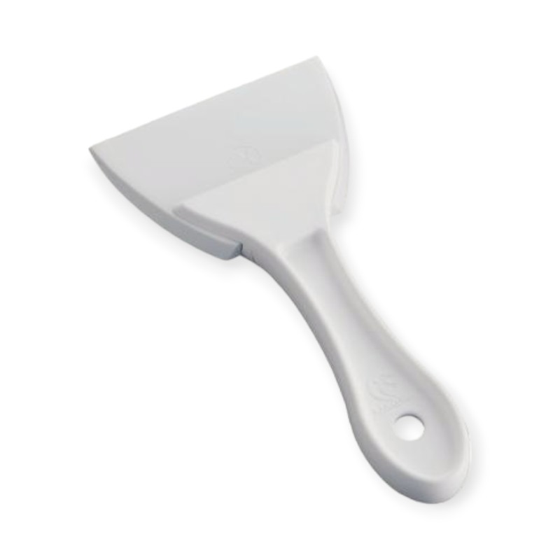 調理道具 PC柄三角シリコンゴムヘラ 白 小画像