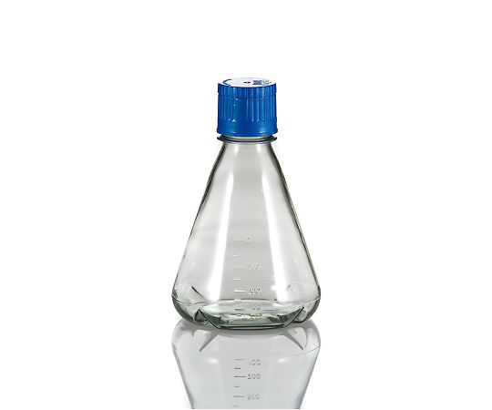 PC滅菌三角フラスコ（オートクレーブ対応）　バッフル底タイプ　500mL　12本入画像