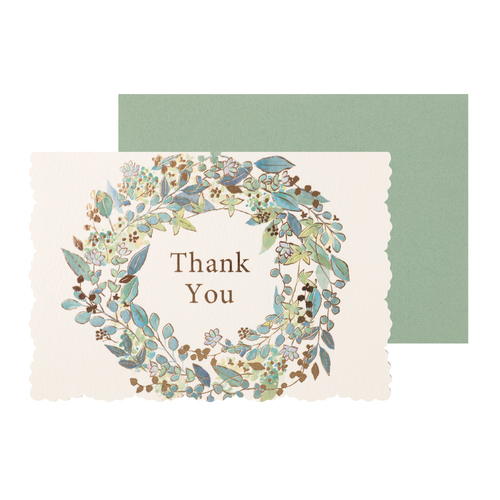 サンキューカード ブライトリーフ（中紙付き）画像