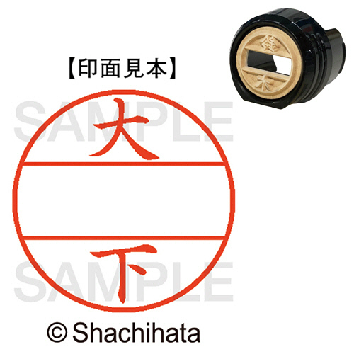 ﾃﾞｰﾀｰﾈｰﾑEX12号 ﾏｽﾀｰ部(印面) 既製 大下 1個画像