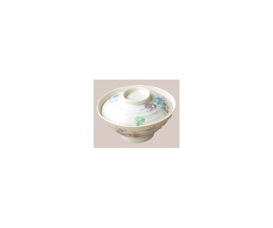 メラミン和食器　すみれ　茶漬椀（蓋付）画像
