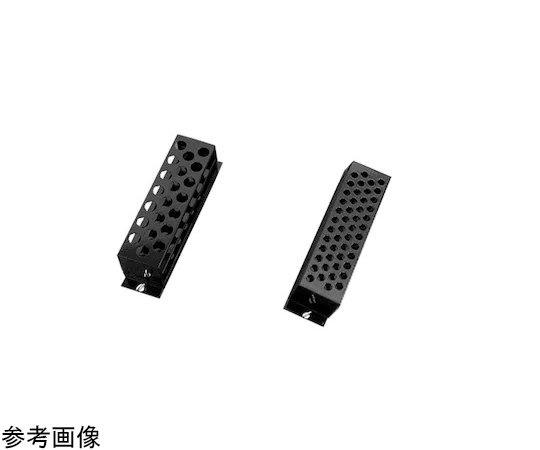 試験管ラック 小 30×8×12.9cm 直径 15-18mm 整然と並べられた試験管を支えるラックの側面