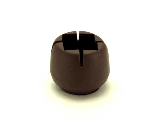 ワイドフェルトキャップ　角脚用　24-36mm　濃茶　4個入画像
