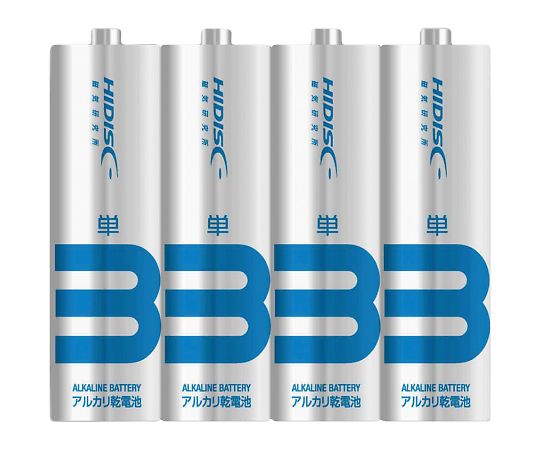 アルカリ乾電池　単3形　4本入