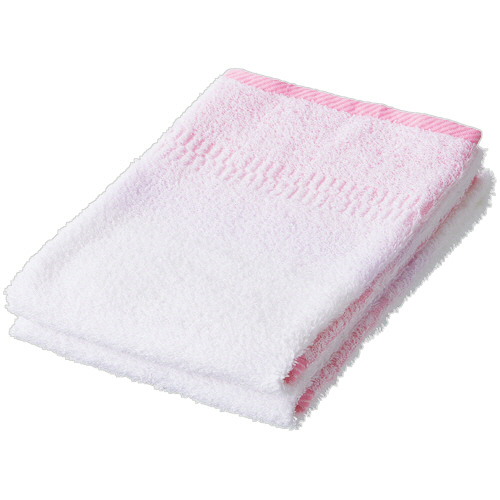 ﾉﾓｽ加工 ﾋﾟｭｱﾎﾞｰﾀﾞｰ ﾌｪｲｽﾀｵﾙ ﾋﾟﾝｸ 1ﾊﾟｯｸ(2枚)画像