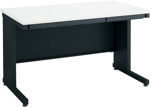 インベント平机奥行７００幅１２００ホワイト脚ＢＫ画像