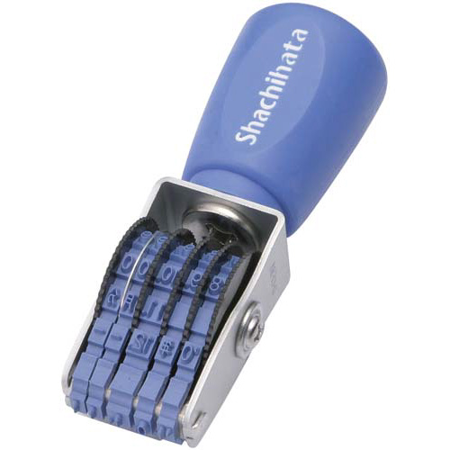 エルゴグリップ　回転ゴム印　欧文日付６号ゴシック体画像