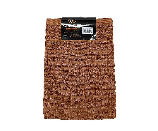 フェイスタオル2P バラエティカラー5 BROWN 34×80cm 1セット（2枚×10袋入）画像