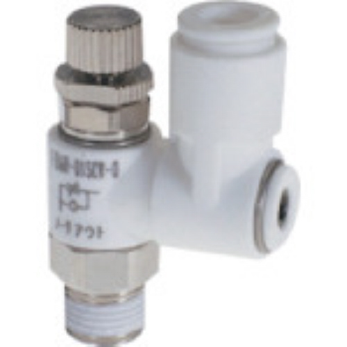 ﾌｧｲﾌﾞｽﾋﾟｰﾄﾞｺﾝﾄﾛｰﾗβ 白ﾒｰﾀｰｱｳﾄ10mm R1/4 1個画像