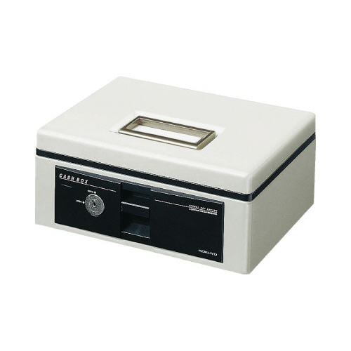 手提げ金庫（スタンダード）Ａ５シリンダー錠　淡灰画像