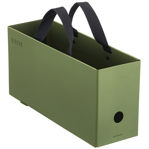 ｷｬﾘｰﾎﾞｯｸｽ<NEOS> A4ﾊｰﾌ ｵﾘｰﾌﾞｸﾞﾘｰﾝ 1個画像