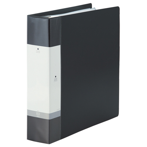 ﾘｸｴｽﾄ ｸﾘﾔｰﾌﾞｯｸ(ﾎﾟｹｯﾄ交換) A4ﾀﾃ 30穴 55+1ﾎﾟｹｯﾄ付属 背幅65mm 黒 1冊画像