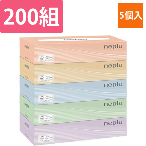 ネピアスリムティシュー　200組(5箱入)画像