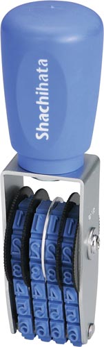 エルゴグリップ　回転ゴム印　欧文４連３号　ゴシック画像