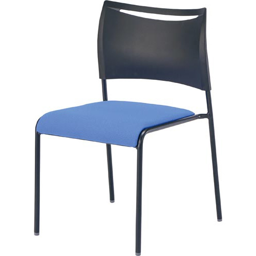 ＬＴＳチェア座布張りブラックフレームＢＬ４脚セット