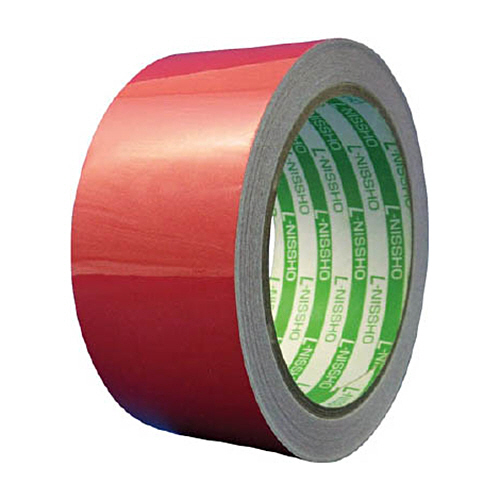 ｴﾙ日昌 再帰反射ﾃｰﾌﾟ 90mm×10m 赤 1巻画像