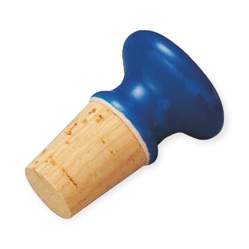 バー用品 陶器ボトルストッパー ネイビーブルー