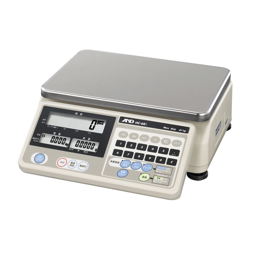 セパレート可能 カウンティング･スケール(個数計) HC-iシリーズ  ひょう量:6kg 最小表示:1g  一般校正付画像